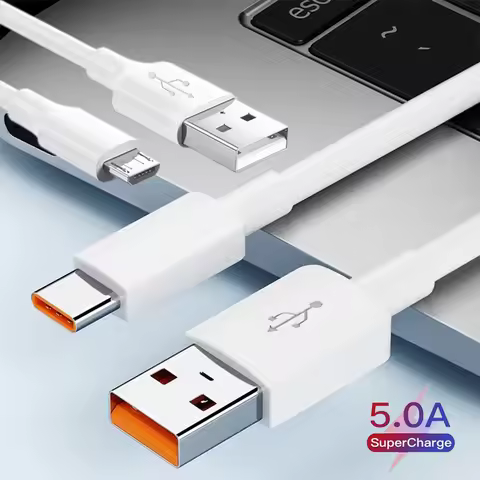 Micro USB Data Cable Type C 6A Fast Charge 1M 2M 3M 5M 8M 10M 12M Equipment Universal Cable for iPho