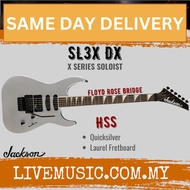 Jackson X Series Soloist SL3X DX Electric Guitar, Ebony FB, Quicksilver