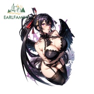 EARLFAMILY High School Dxd Akeno Himejima Car Sticker Fashionable Scratch-Proof Car Door Windows Sco
