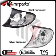 TYC BMW 3 Series E46 Sedan 2001-2005 (Black/Silver) Facelift Corner Light Turn Signal Indicator Lamp