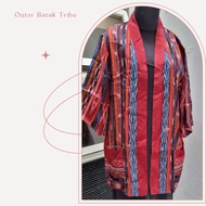 Cardigan Outer Ulos Batak Harungguan Merah