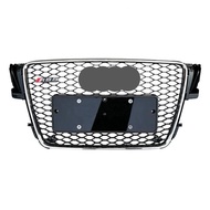 High Quality Chrome Trim Front Grille for AUDI A5 B8 Upgrade Black Honeycomb AUDI RS5 Radiator Grill