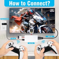 M15 Video Game Console 4K TV Stick 64G Built-in 20000 Games Retro Handheld Player with Wireless Cont