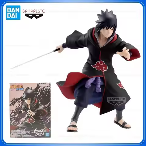 In Stock Bandai Banpresto Naruto Shippuden Figurines Vibration Stars Uchiha Sasuke PVC Anime Action 