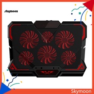 Skym* Gaming Laptop Cooler Adjustable 2 USB Port 6 Fans Notebook Cooling Pad Stand