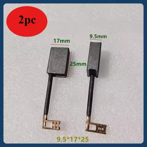 2PCS Treadmill carbon brush 9.5 * 17 * 25mm 9.5x17x25mm