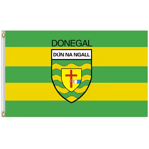 Irish County Donegal Flag Banner 3x5ft 90x150cm Polyester
