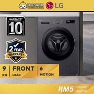 LG 9KG INVERTER FRONT LOAD WASHING MACHINE FB1209S6M