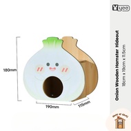 Yee | Hamster Onion Wooden Hideout Hamster Hideouts Wooden Hideouts