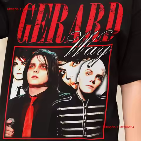 Gerard Way Vintage Retro Y2K T Shirt Fan My Chemical Romance MCR vintage Washed designer clothes fas