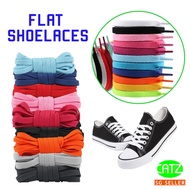 [SG Seller] 110cm Flat Shoelaces Shoe String Sneakers Shoe Laces Sport Unisex (Width : 0.8cm)