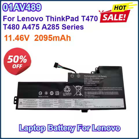 New 01AV420 01AV419 01AV421 01AV489 SB10K97577 Laptop Battery For Lenovo ThinkPad T470 T480 A475 A28