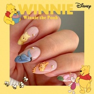 Elevate Your Style,Disney 24pcs Y2K Long Almond Cute 3d Pointed French Press On Nails With Pooh Bear