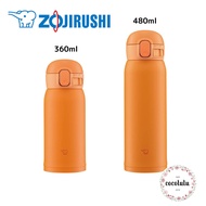 【ZOJIRUSHI】water bottle One-touch stainless steel mug seamless (orange) 360ml, 480ml / thermos flask / SM-WA36-DA, SM-WA48-DA [Direct from Japan]