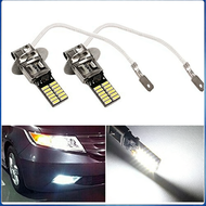 Super Bright H3 LED Bulb  White 6500K 24-SMD 4014 Car Fog Light lamp h3 12V
