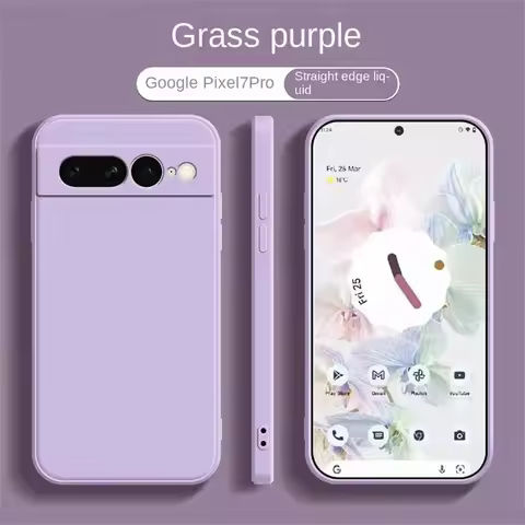 Liquid Silicone Soft TPU Case Google Pixel 8 Shockproof Cases For Cover Google Pixel8 Case Pixel 6A 