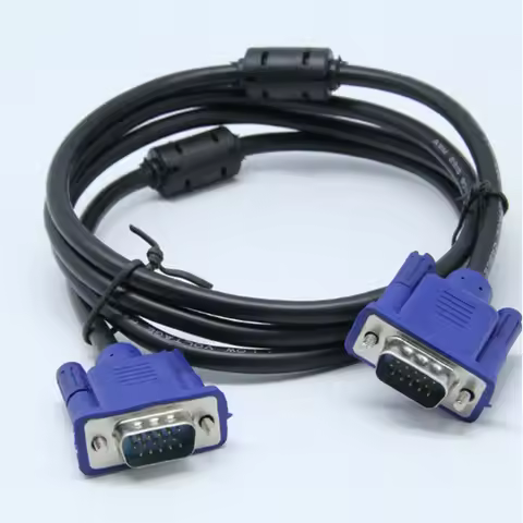 1.5M VGA To VGA Cable 15 Pin Male To Male Extension Converter Connector for Computer Monitor Project