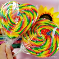 【Ready stock】超大彩虹棒棒糖波板糖硬糖g怀旧零食男女生同学孩子生日礼物 CEeQJO9vrv0704
