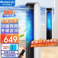 Gree（GREE） Air Conditioning Fan Cooling and Heating Dual-Purpose Electric Heater Humidifying Cooling and Heating Fan Water Cooling Fan Remote Control Heater Hot Air Fan Vertical Shaking Head Cooling and Heating Air Conditioning Fan KS-04S68RDg