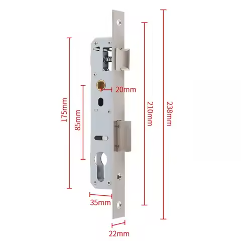 8520/8525/8530/8535 Aluminum Door Lock Universal Single & Multipoint Exterior Door Lock Anti-theft B