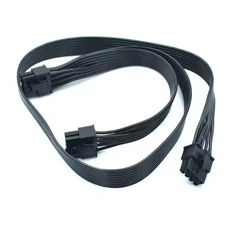 PCIe 8 Pin Male to Dual PCIe 8 Pin (6+2) Male Power Adapter Splitter Seasonic PSUs CPU/PCI-E 8pin in