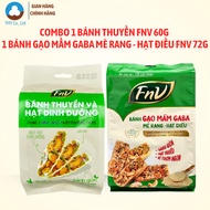 Combo 1 FnV Boat Cake 60g + 1 GABA Sprouted Rice Cake with Roasted Sesame - FnV Cashews 72g