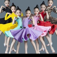 [Two-piece design] Children's Latin dance examination outfit, girls' dance practice outfit, competit