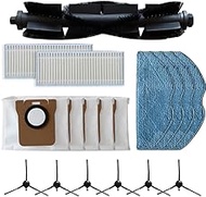 360 Degree Accessory Kit for Botslab S8 Plus Vacuum Cleaners, 1 x Main Brush, 6 x Side Brush, 2 x Fi