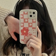 Casing iPhone 13 12 11 Pro Max X XR Xs Max 8 7 Plus Flower Love Shockproof Phone Casing Soft Protect