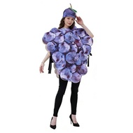 Cosplay Halloween Party Costume Adult Grape Costume Fruit Funny costume Funny Abstract Costume A 4 Q