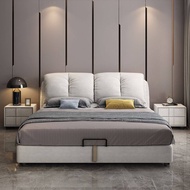 HOMIE LIFE Technology Fabric เตียงนอน 6 ฟุต เตียงติดพื้น เตียงมินิมอล Luxury Bedroom หัวเตียงนอน H29