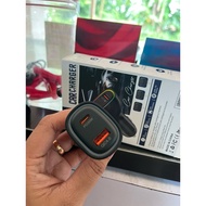 60w car charger, type c and Usb