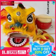 Kids Drum Lion Head 14 Performance 2 Drum-Year-Old Props Lion Dance Small-Combo 8 Kindergarten Toy L