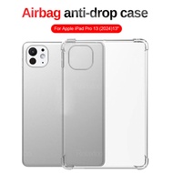 Clear Shockproof TPU Soft Cover For iPad Pro 13 (2024) Pro 11 inch 7th 5th Gen i Pad Air 11 13 iPad Air 6th Protection Cover Casing