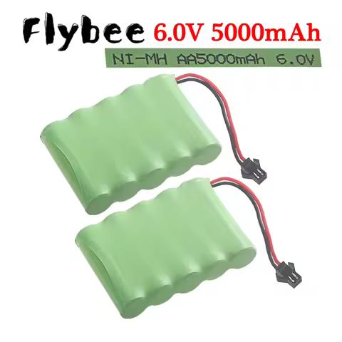 6V 5000mAh NIMH SM-2P Plug AA Battery For RC Toys Cars Robots Tanks Gun Boats 5*Aa NI-MH 3000mah 6v
