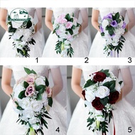 [In Stock] Romantic Bridal Bouquet Wedding Bouquet Artificial Flowers Silk Flowers