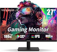 Viewedge Gaming Monitor 27 inch 180hz (Supports 144hz/165hz) 1ms, 110% sRGB with HDR 10 | 1080p IPS 