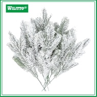 Artificial Pine Branch Decor Pine Branch Decoration Set Snowy Pine Branches for Xmas Wedding Party H