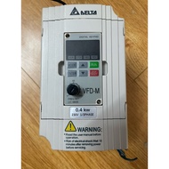 Delta VFD-M inverter 0.4kW 220V 1 phase to 3 phase remove industrial electrical cabinet 95% new