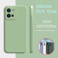 Y02T/Y02A/V25Pro 5Gตรงรุ่น(พร้อมส่งในไทย)เคสTPUนิ่มสีพาสเทลคลุมกล้องVivo Y02/Y35/Vivo V25 5G/V25Pr