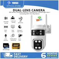 Yoosee 8MP Ultra HD WiFi Dual Lens CCTV Camera Outdoor PTZ Camera Night Vision Two-Way Audio Motion 
