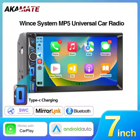 MP5 Player 7inch Car Radio Wince System Car Stereo CarPlay Android Auto Multimedia Player Autoradio