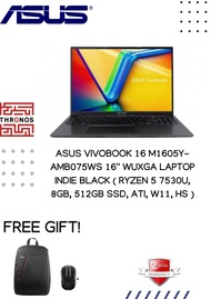 Asus Vivobook 16 M1605Y-AMB075WS 16'' WUXGA Laptop Indie Black