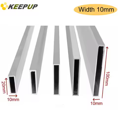 6063 Aluminium alloy square tube tubing 10x15x20x30x40x50x60x70x80x100x120x150 Wall thickness 1 2mm 
