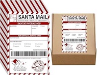 Maitys 50 Pcs from Santa Stickers 3.94 x 5.91 Inch Christmas Shipping Label Santa Gift Tags Elfs Exp