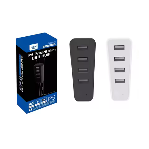 USB Hub Expansion Hub Charger Splitter Adapter with 4 USB 2.0 Port Suitable for PS5 pro and ps5 Slim