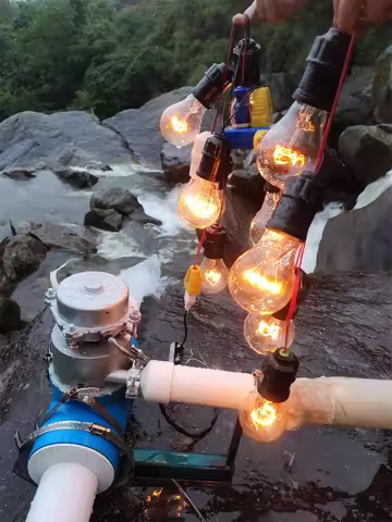 Aluminum alloy 1000 watt turbine hydro generator 220 volt 50hz household