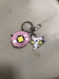 7-11 數碼寶貝盲盒 鎖匙扣 光明 嘉兒 小光