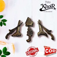 Paket hemat 3 pcs keris & semar kuningan sari