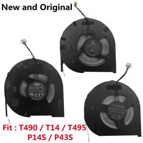 New Original CPU Cooling Fan Cooler For Lenovo Thinkpad T490 T14 T495 P14S P43S Laptop ND75C33-18F16